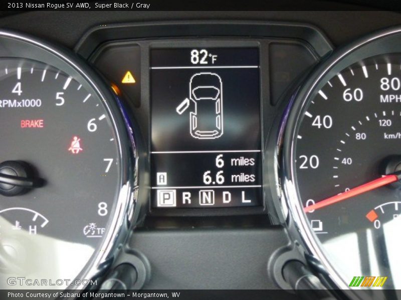 Super Black / Gray 2013 Nissan Rogue SV AWD