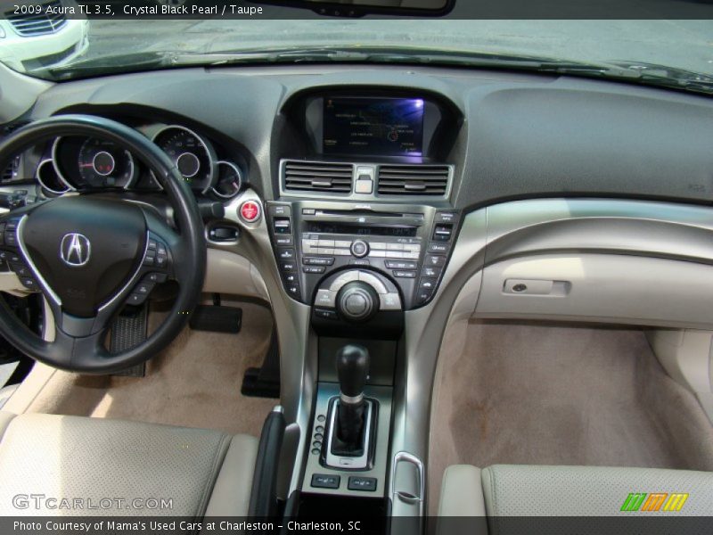 Crystal Black Pearl / Taupe 2009 Acura TL 3.5