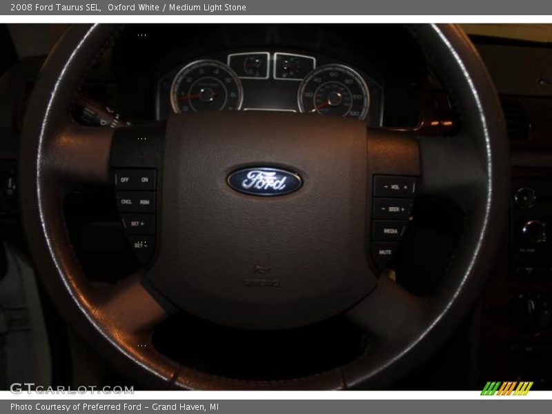 Oxford White / Medium Light Stone 2008 Ford Taurus SEL