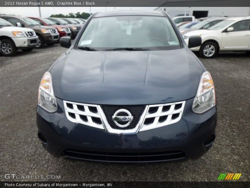 Graphite Blue / Black 2013 Nissan Rogue S AWD