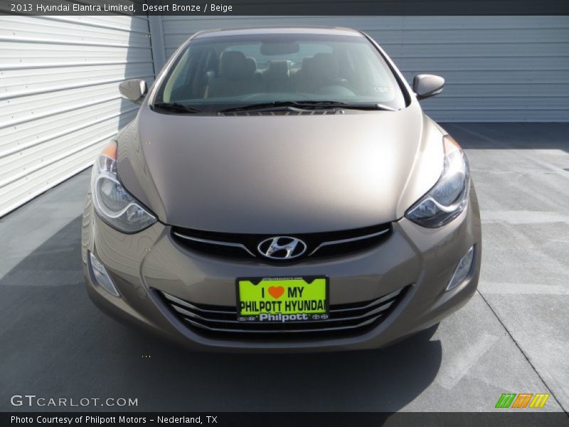 Desert Bronze / Beige 2013 Hyundai Elantra Limited