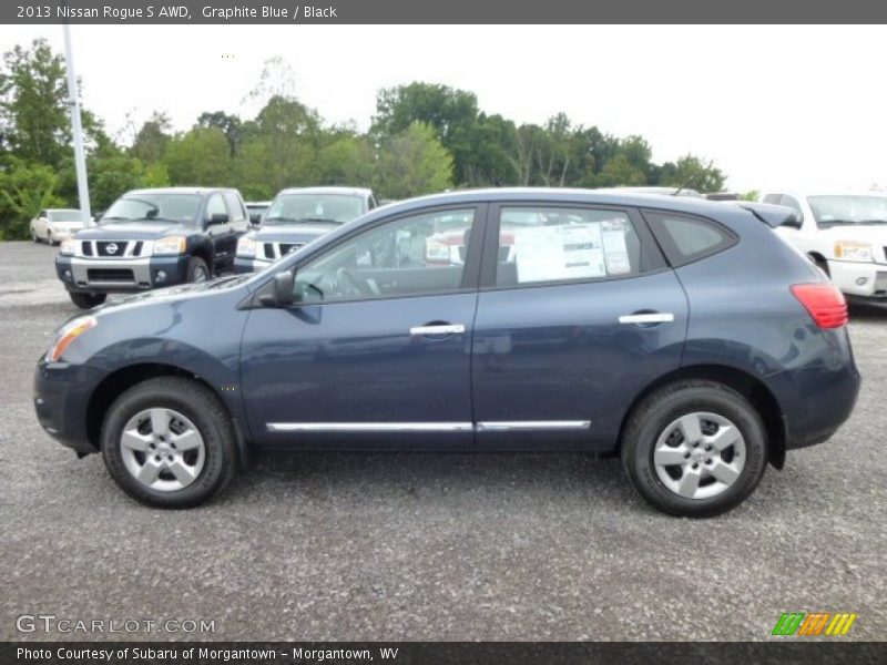 Graphite Blue / Black 2013 Nissan Rogue S AWD