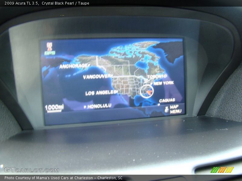 Crystal Black Pearl / Taupe 2009 Acura TL 3.5