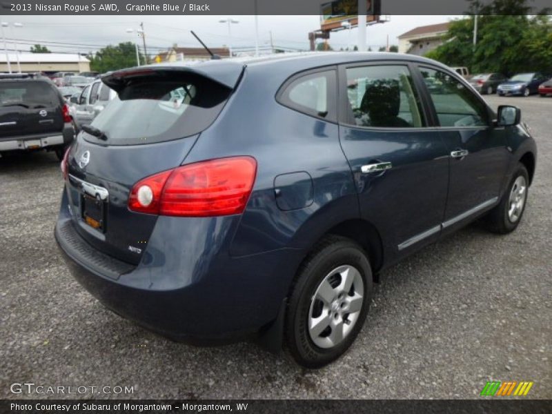 Graphite Blue / Black 2013 Nissan Rogue S AWD