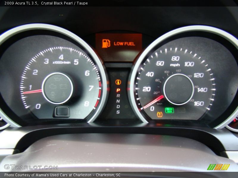 Crystal Black Pearl / Taupe 2009 Acura TL 3.5