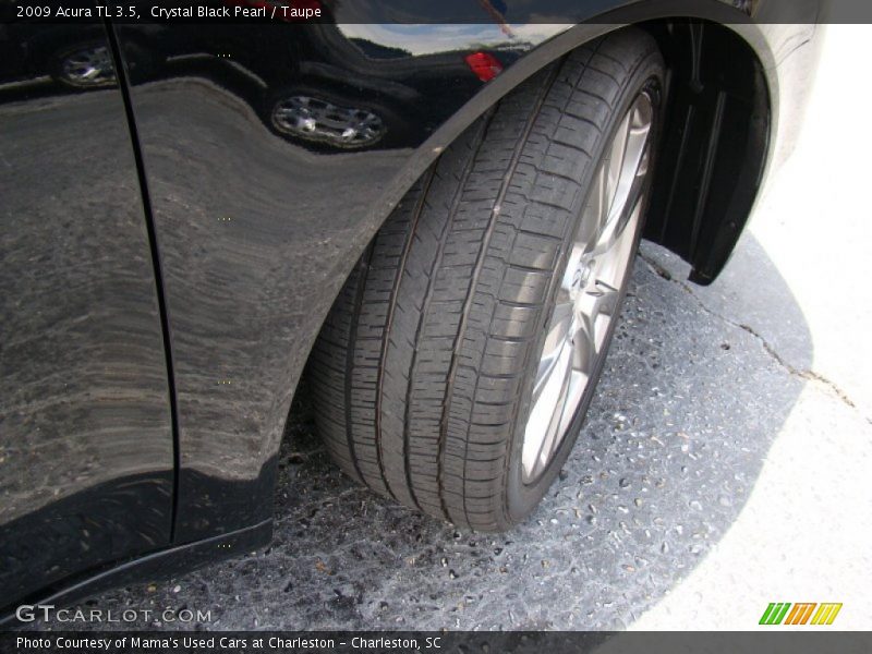 Crystal Black Pearl / Taupe 2009 Acura TL 3.5