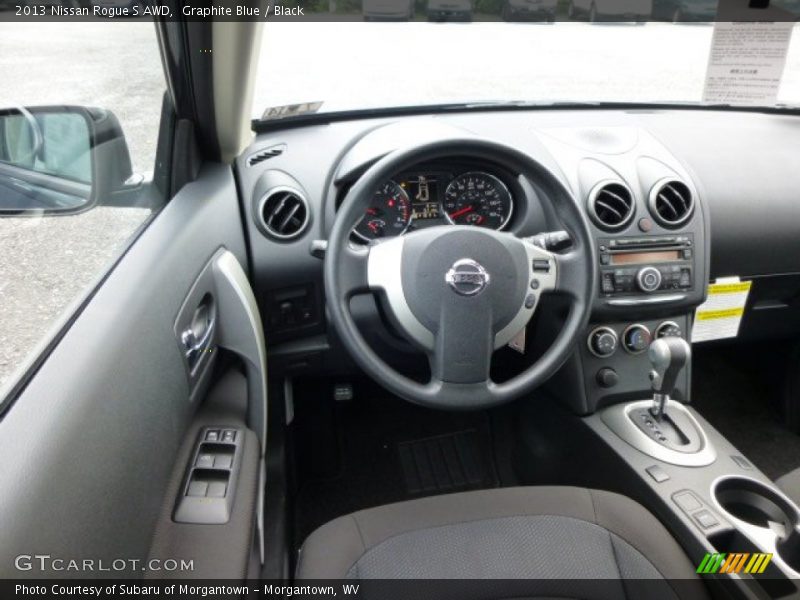 Graphite Blue / Black 2013 Nissan Rogue S AWD