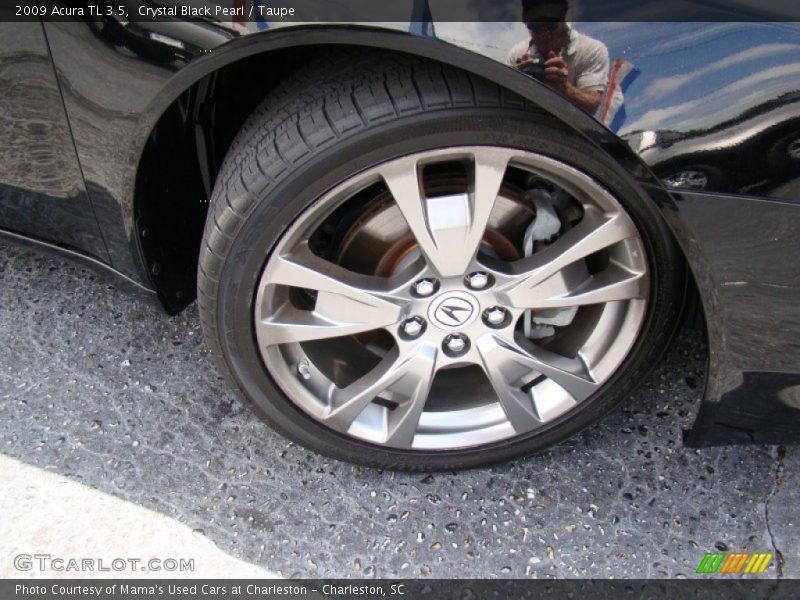 Crystal Black Pearl / Taupe 2009 Acura TL 3.5