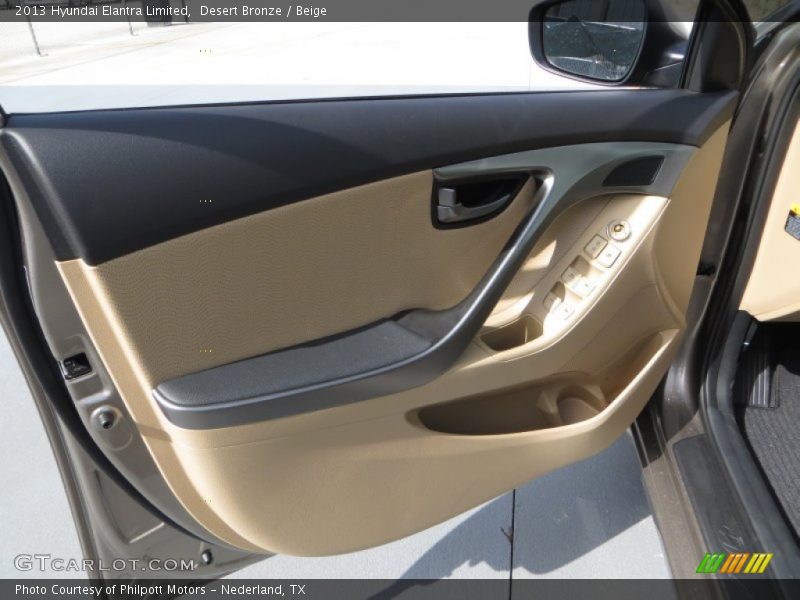 Desert Bronze / Beige 2013 Hyundai Elantra Limited