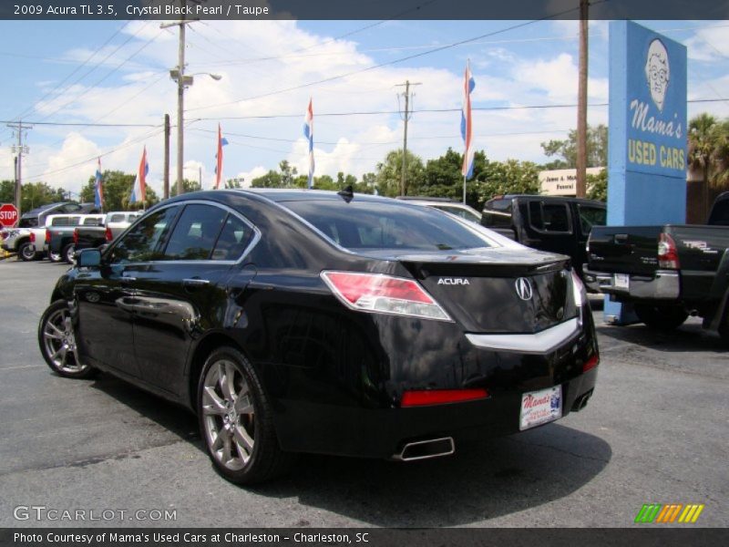 Crystal Black Pearl / Taupe 2009 Acura TL 3.5