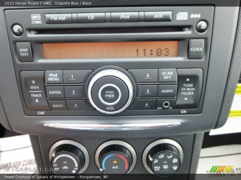 Graphite Blue / Black 2013 Nissan Rogue S AWD