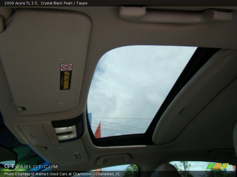 Crystal Black Pearl / Taupe 2009 Acura TL 3.5