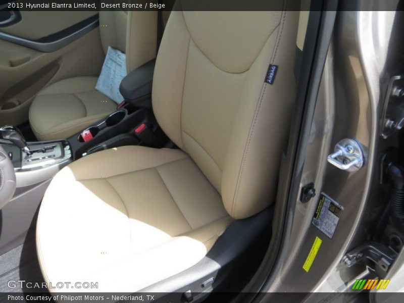 Desert Bronze / Beige 2013 Hyundai Elantra Limited