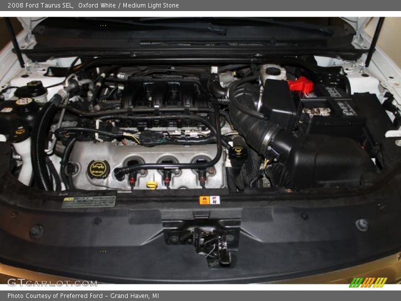 Oxford White / Medium Light Stone 2008 Ford Taurus SEL