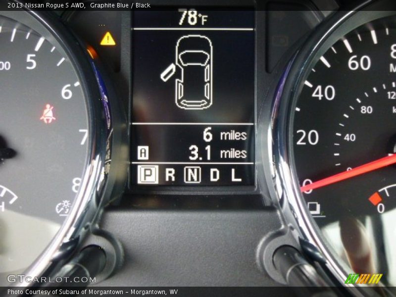 Graphite Blue / Black 2013 Nissan Rogue S AWD