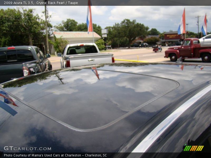 Crystal Black Pearl / Taupe 2009 Acura TL 3.5