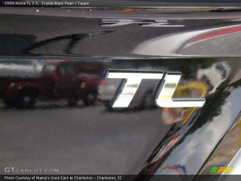 Crystal Black Pearl / Taupe 2009 Acura TL 3.5