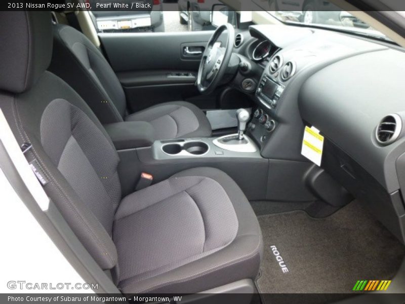 Pearl White / Black 2013 Nissan Rogue SV AWD
