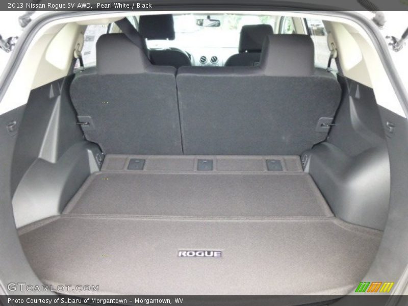 Pearl White / Black 2013 Nissan Rogue SV AWD