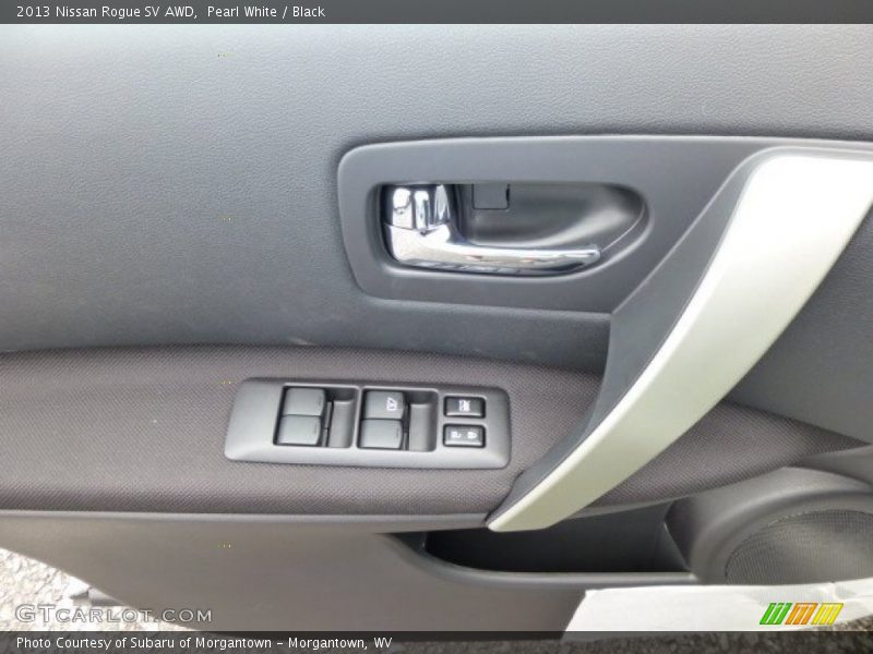 Pearl White / Black 2013 Nissan Rogue SV AWD