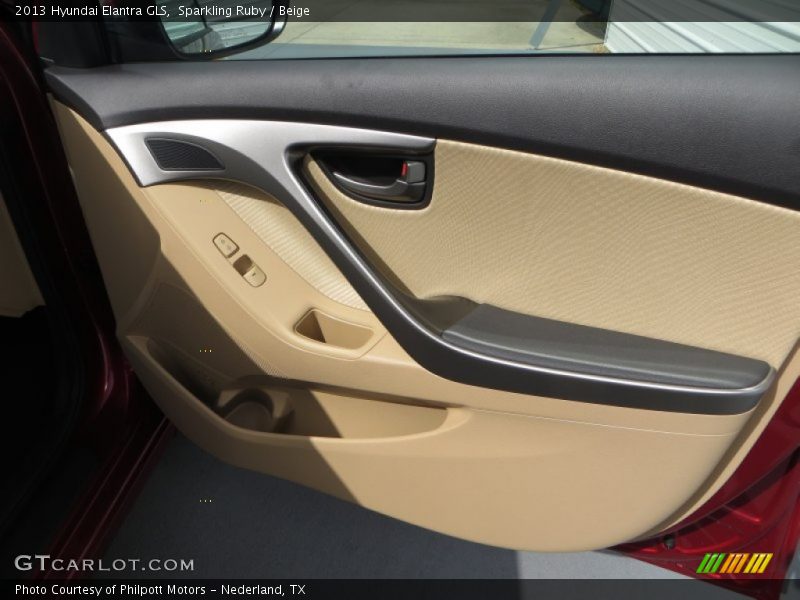Sparkling Ruby / Beige 2013 Hyundai Elantra GLS