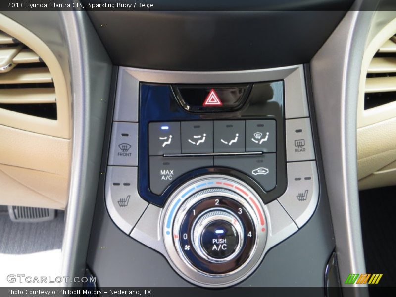 Sparkling Ruby / Beige 2013 Hyundai Elantra GLS