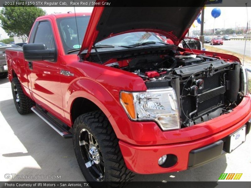 Race Red / Steel Gray 2013 Ford F150 STX Regular Cab