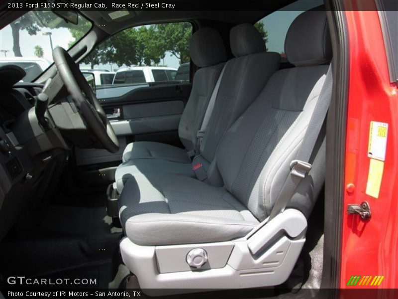 Race Red / Steel Gray 2013 Ford F150 STX Regular Cab
