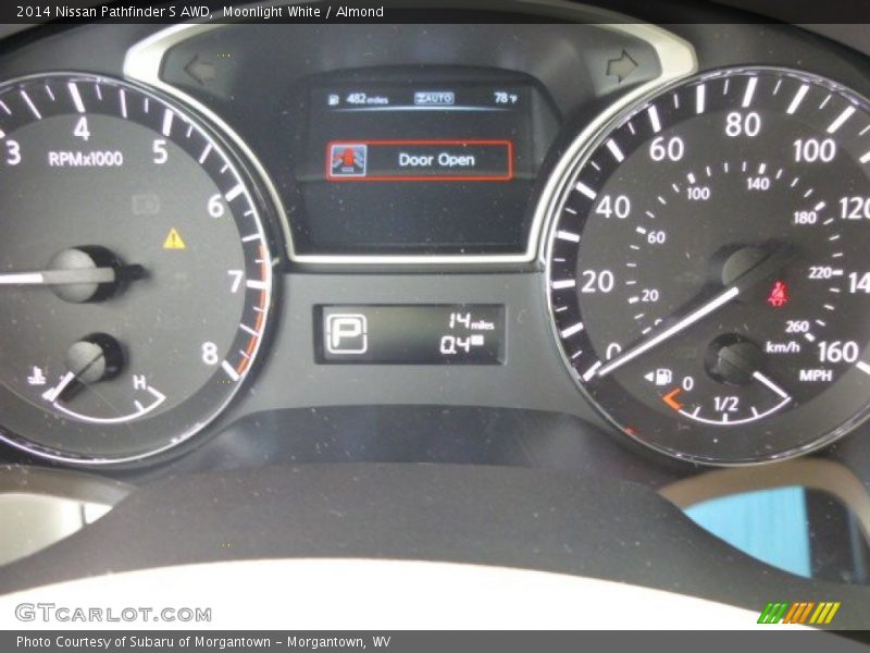 Moonlight White / Almond 2014 Nissan Pathfinder S AWD