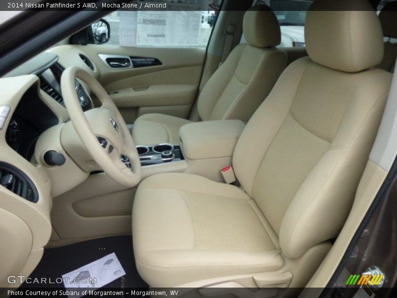 Front Seat of 2014 Pathfinder S AWD