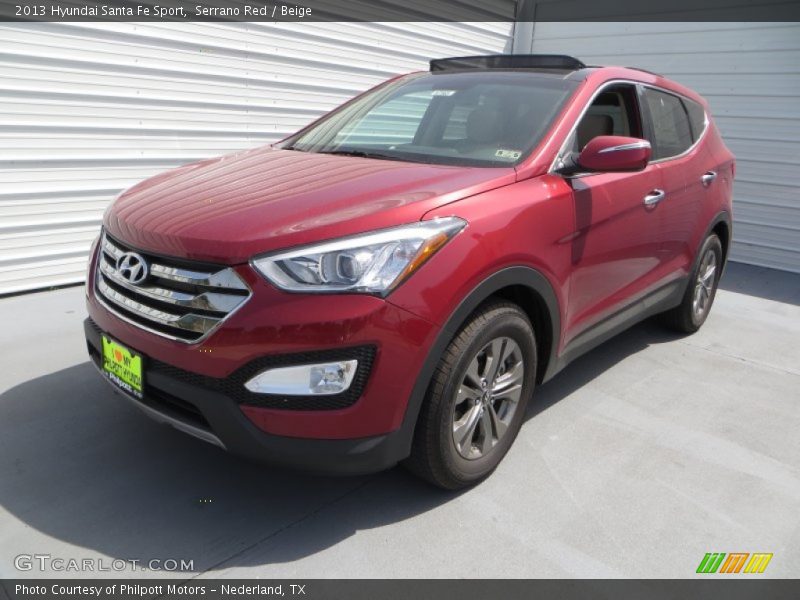 Serrano Red / Beige 2013 Hyundai Santa Fe Sport