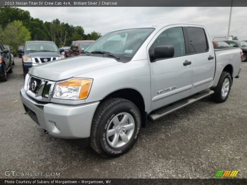 Brilliant Silver / Charcoal 2013 Nissan Titan SV Crew Cab 4x4