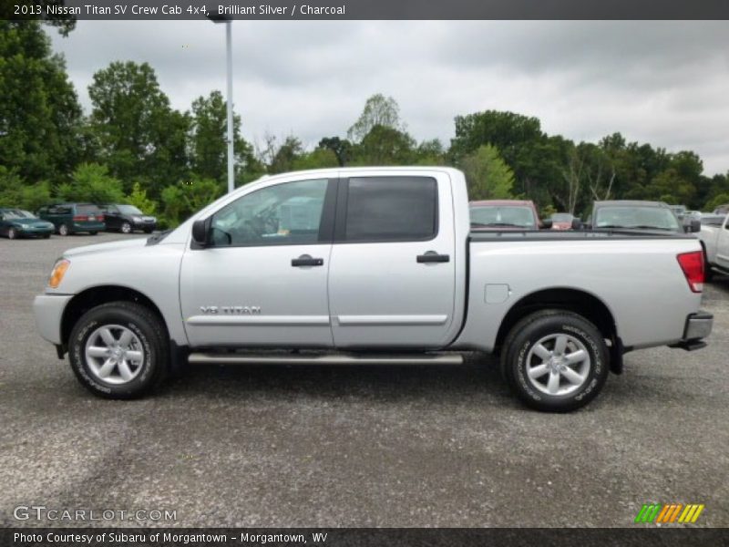 Brilliant Silver / Charcoal 2013 Nissan Titan SV Crew Cab 4x4