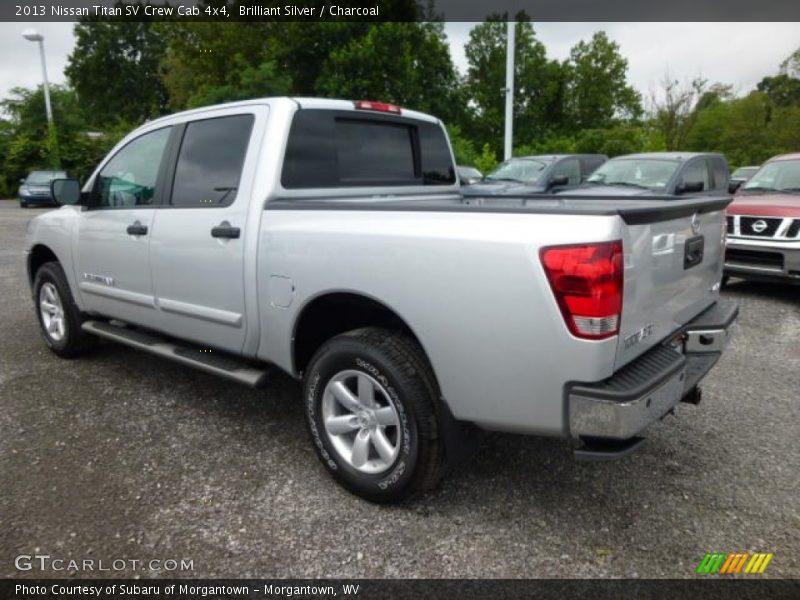 Brilliant Silver / Charcoal 2013 Nissan Titan SV Crew Cab 4x4