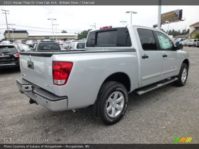 Brilliant Silver / Charcoal 2013 Nissan Titan SV Crew Cab 4x4