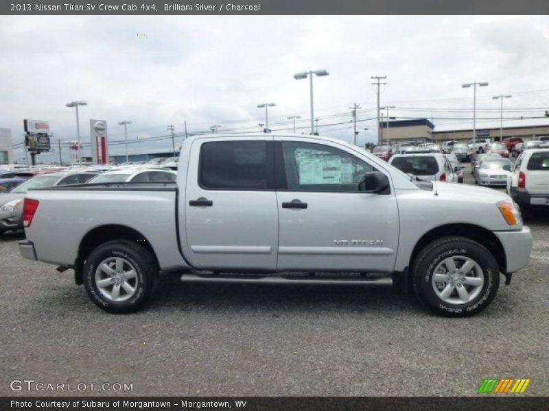 Brilliant Silver / Charcoal 2013 Nissan Titan SV Crew Cab 4x4