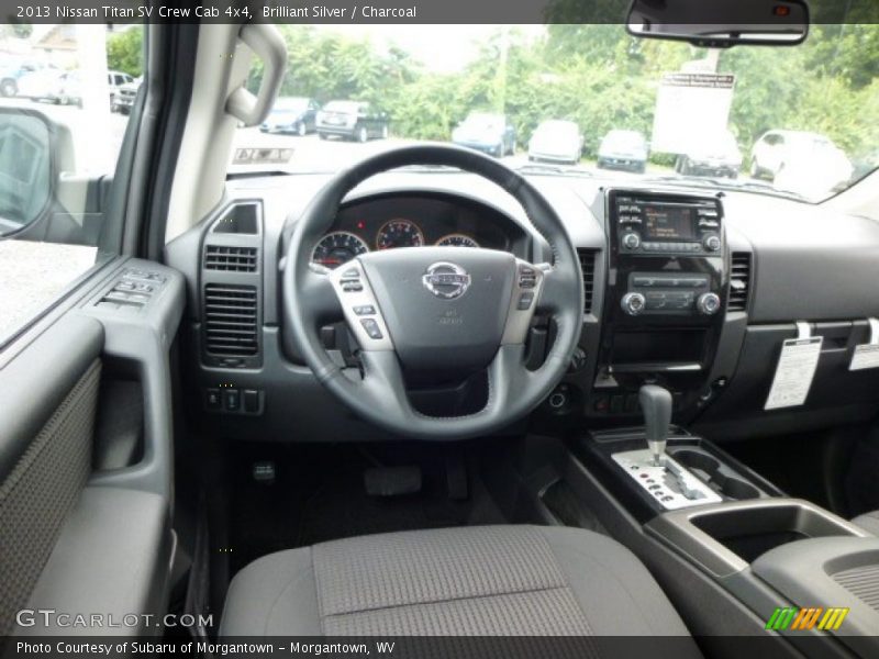 Brilliant Silver / Charcoal 2013 Nissan Titan SV Crew Cab 4x4