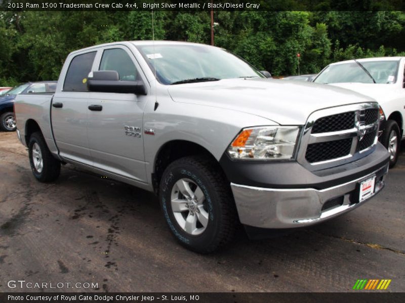 Bright Silver Metallic / Black/Diesel Gray 2013 Ram 1500 Tradesman Crew Cab 4x4