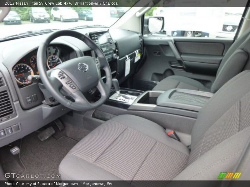Brilliant Silver / Charcoal 2013 Nissan Titan SV Crew Cab 4x4