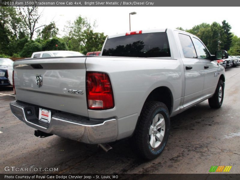 Bright Silver Metallic / Black/Diesel Gray 2013 Ram 1500 Tradesman Crew Cab 4x4