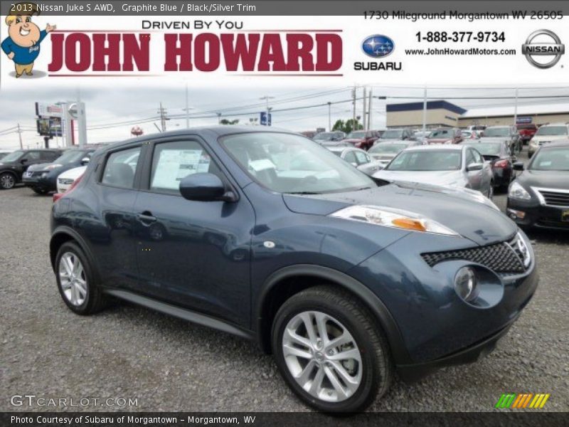 Graphite Blue / Black/Silver Trim 2013 Nissan Juke S AWD
