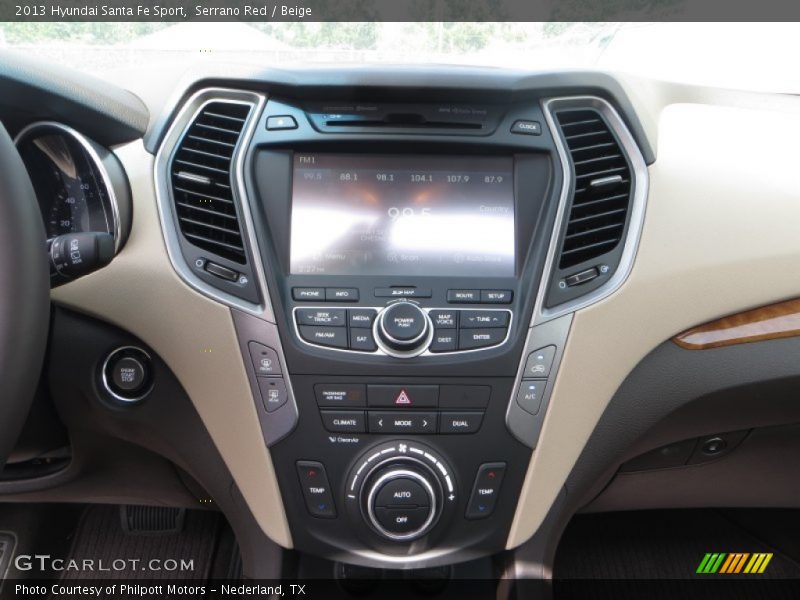 Serrano Red / Beige 2013 Hyundai Santa Fe Sport