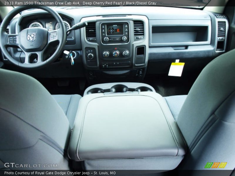 Deep Cherry Red Pearl / Black/Diesel Gray 2013 Ram 1500 Tradesman Crew Cab 4x4