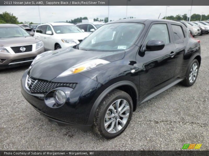 Sapphire Black / Black/Red/Silver Trim 2013 Nissan Juke SL AWD
