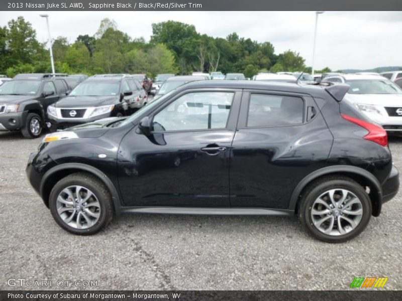 Sapphire Black / Black/Red/Silver Trim 2013 Nissan Juke SL AWD