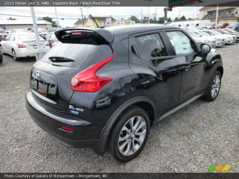 Sapphire Black / Black/Red/Silver Trim 2013 Nissan Juke SL AWD