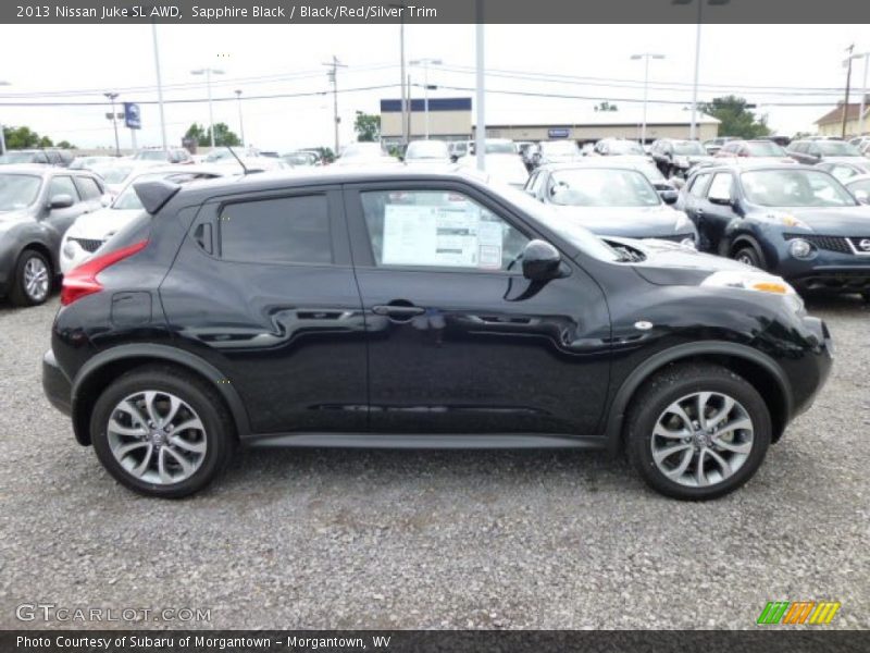 Sapphire Black / Black/Red/Silver Trim 2013 Nissan Juke SL AWD