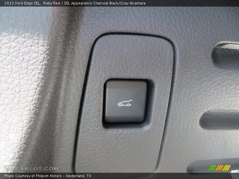 Ruby Red / SEL Appearance Charcoal Black/Gray Alcantara 2013 Ford Edge SEL