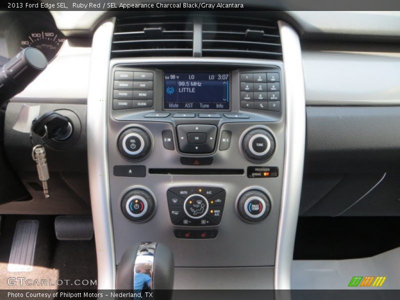 Ruby Red / SEL Appearance Charcoal Black/Gray Alcantara 2013 Ford Edge SEL