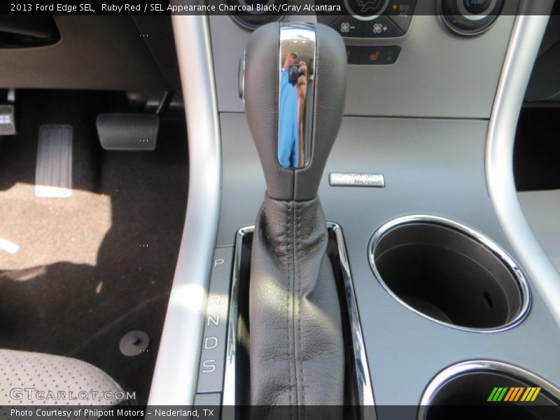 Ruby Red / SEL Appearance Charcoal Black/Gray Alcantara 2013 Ford Edge SEL